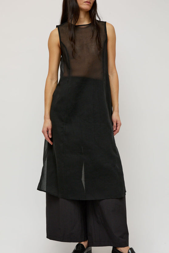 Amomento Sheer Long Dress in Black