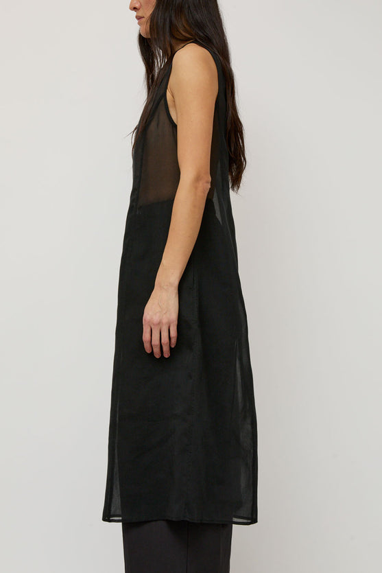 Amomento Sheer Long Dress in Black