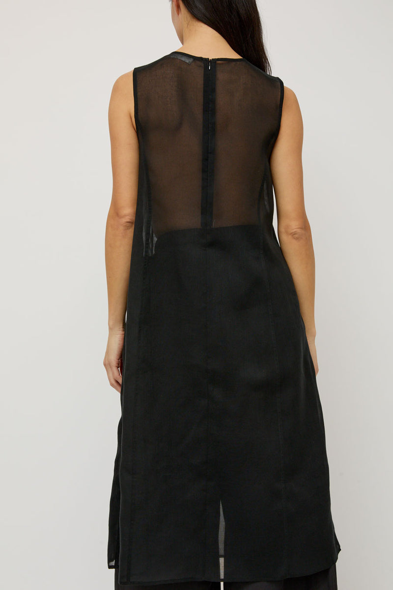 Amomento Sheer Long Dress in Black