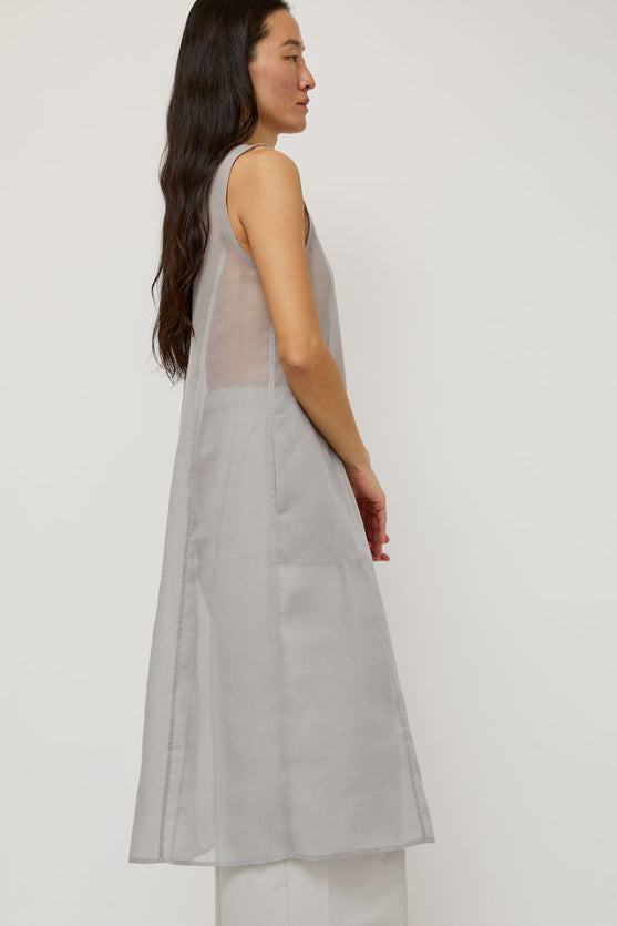 Amomento Sheer Long Dress in Grey