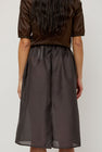 Amomento Shirring Organza Skirt in Charcoal