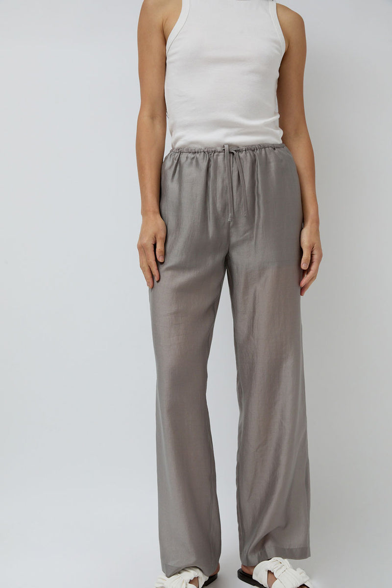Amomento Silky Banding Pants in Grey