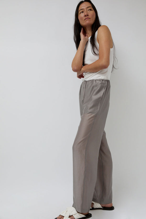 Amomento Silky Banding Pants in Grey