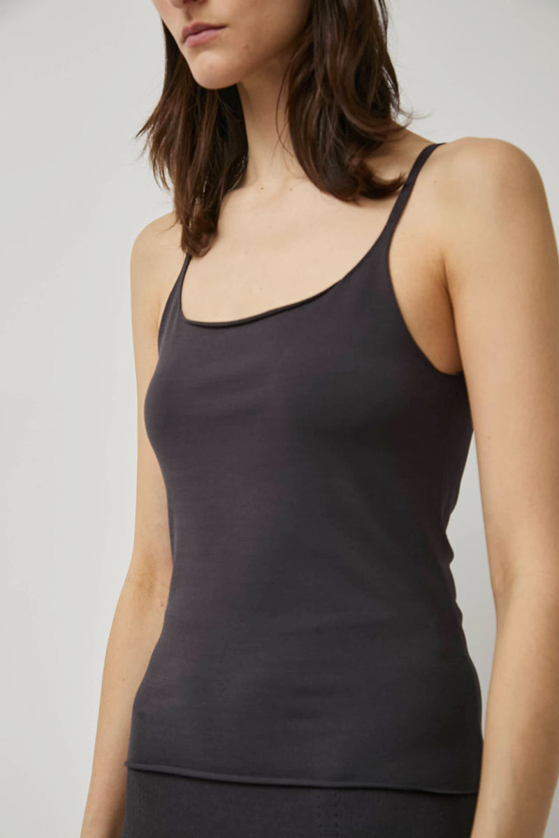 Amomento Sleeveless Knit Top in Charcoal