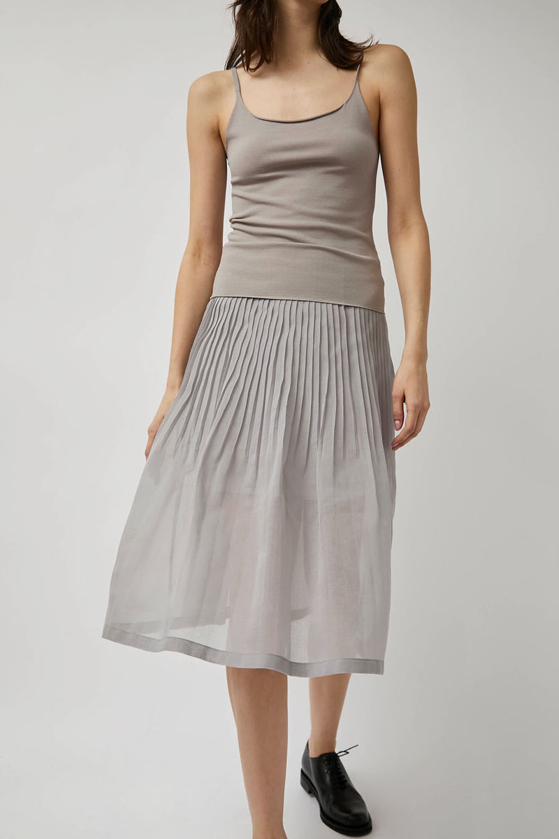 Amomento Sleeveless Knit Top in Grey Beige