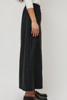 Amomento Stripe Maxi Long Skirt in Black