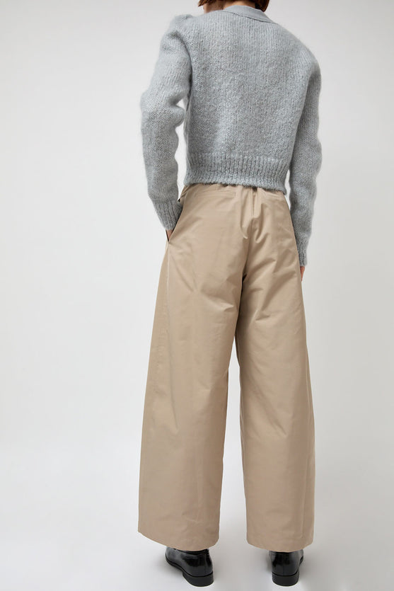 Amomento Two Tuck Balloon Pants in Beige