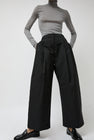 Amomento Two Tuck Balloon Pants in Black