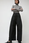 Amomento Two Tuck Balloon Pants in Black