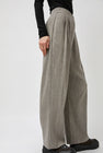 Amomento Wool Tweed Wrap Pants in Grey