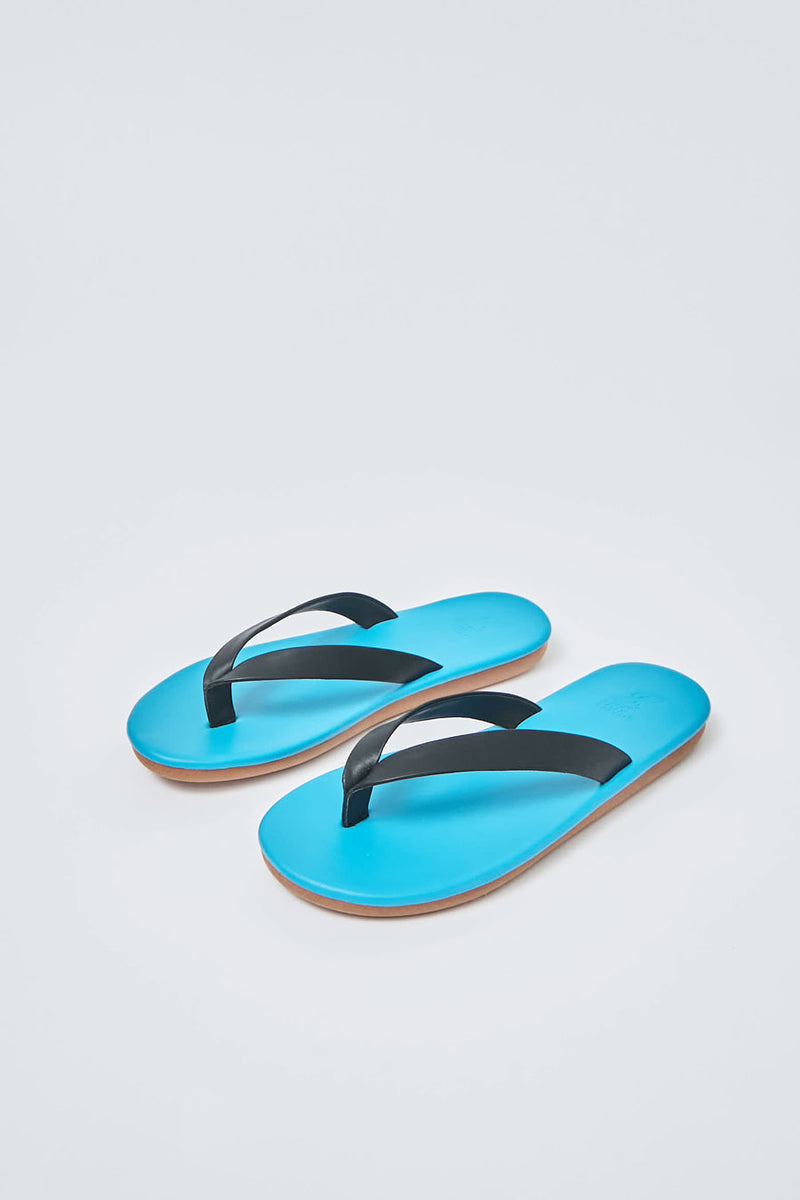 Ancient Greek Sandals Colorblock in Black and Blue