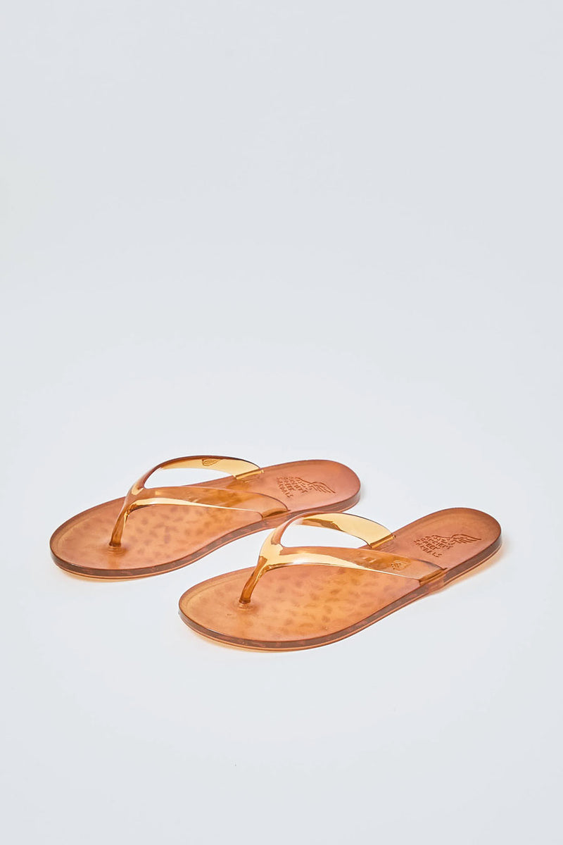 Ancient Greek Sandals Jelly Flip Flop in Caramel