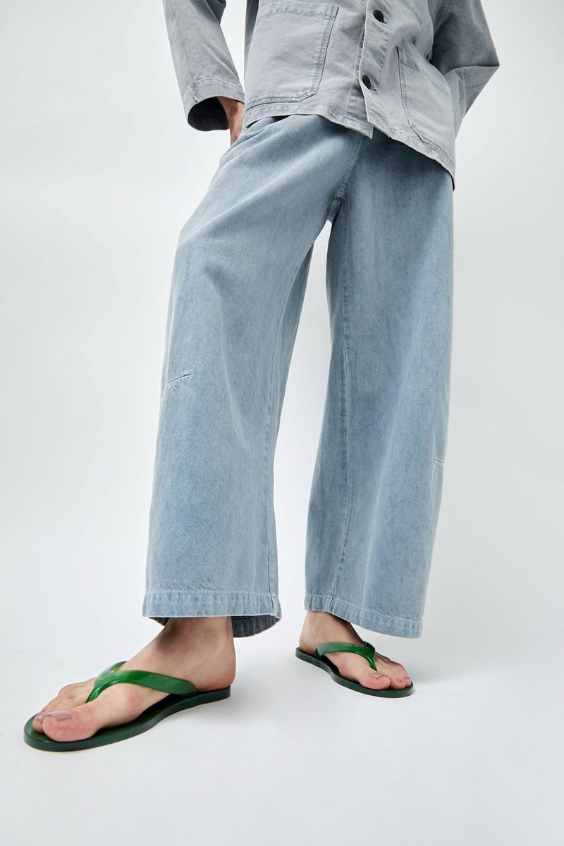 Ancient Greek Sandals Jelly Flip Flop in Green