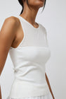 Anggae Asymmetrical Tube Top in Ivory