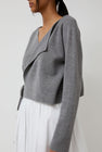 Anggae Ballet Trainer Wrap Cardigan in Grey