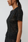 Anggae Lace Scuba T-Shirt in Black