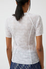 Anggae Lace Scuba T-Shirt in White