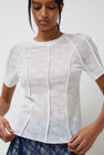 Anggae Lace Scuba T-Shirt in White