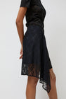 Anggae Layered Lace Skirt in Black