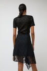 Anggae Layered Lace Skirt in Black