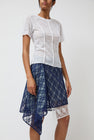 Anggae Layered Lace Skirt in Navy