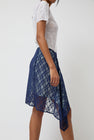 Anggae Layered Lace Skirt in Navy