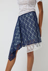 Anggae Layered Lace Skirt in Navy