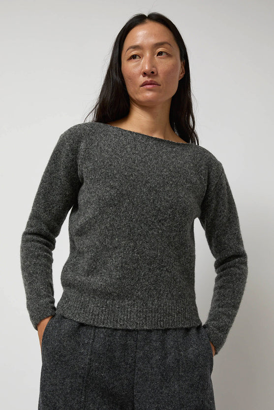 Anggae Asymmetric Pullover in Grey