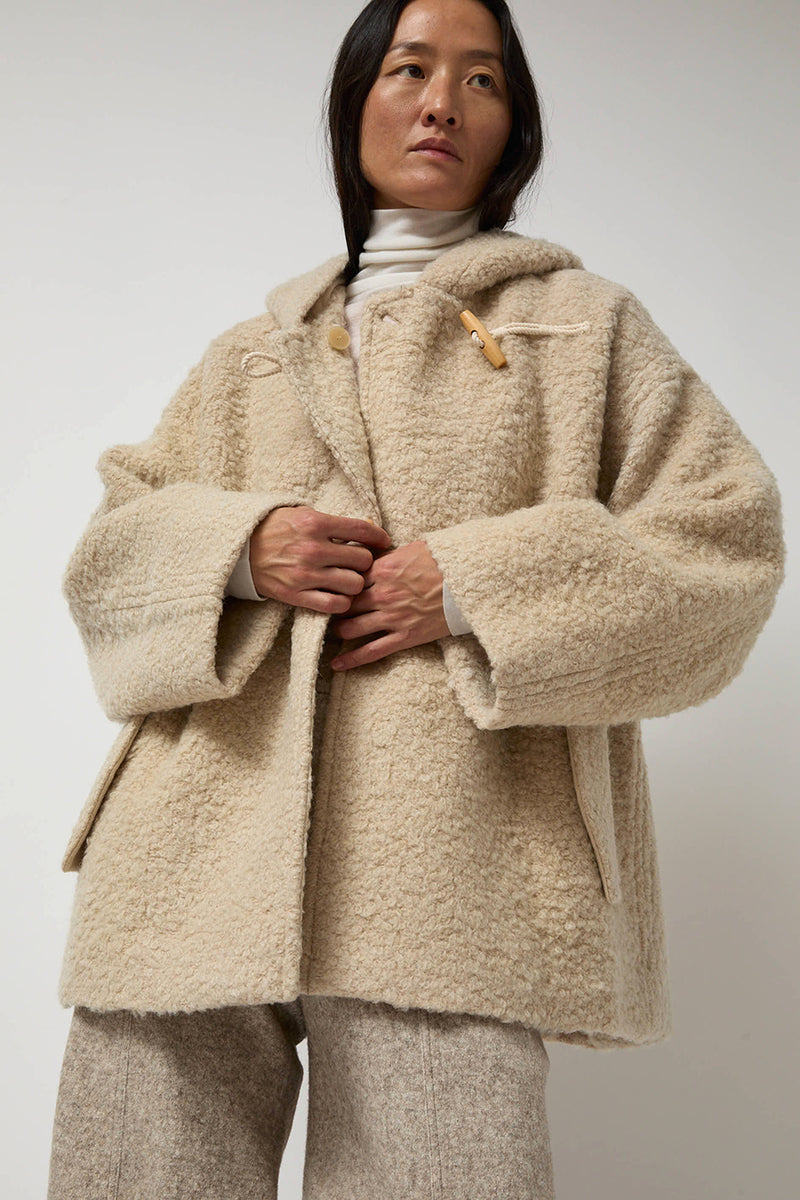 Fuzzy coat with hood best sale