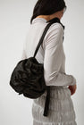 Anggae Satin Mini Ball Bag in Black