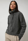 Anggae Two Way String Neck Pullover in Grey