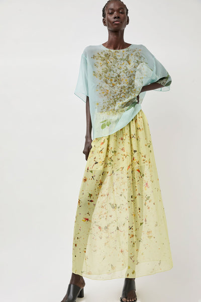 ANNTIAN 花柄スカート Anntian Chiffon Skirt in Print X Flowers in Patterns – No.6 Store