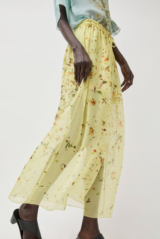 ANNTIAN 花柄スカート Anntian Chiffon Skirt in Print X Flowers in Patterns – No.6 Store