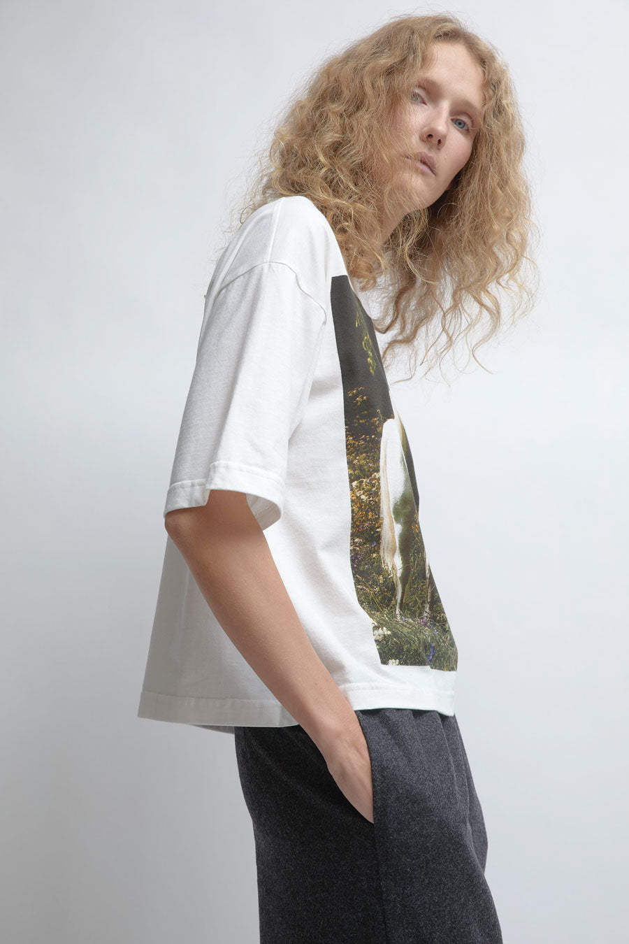 Anntian Classic T-Shirt in White Horse