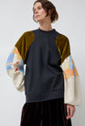 Anntian Mixed Sweaty in Olive Velvet Mix