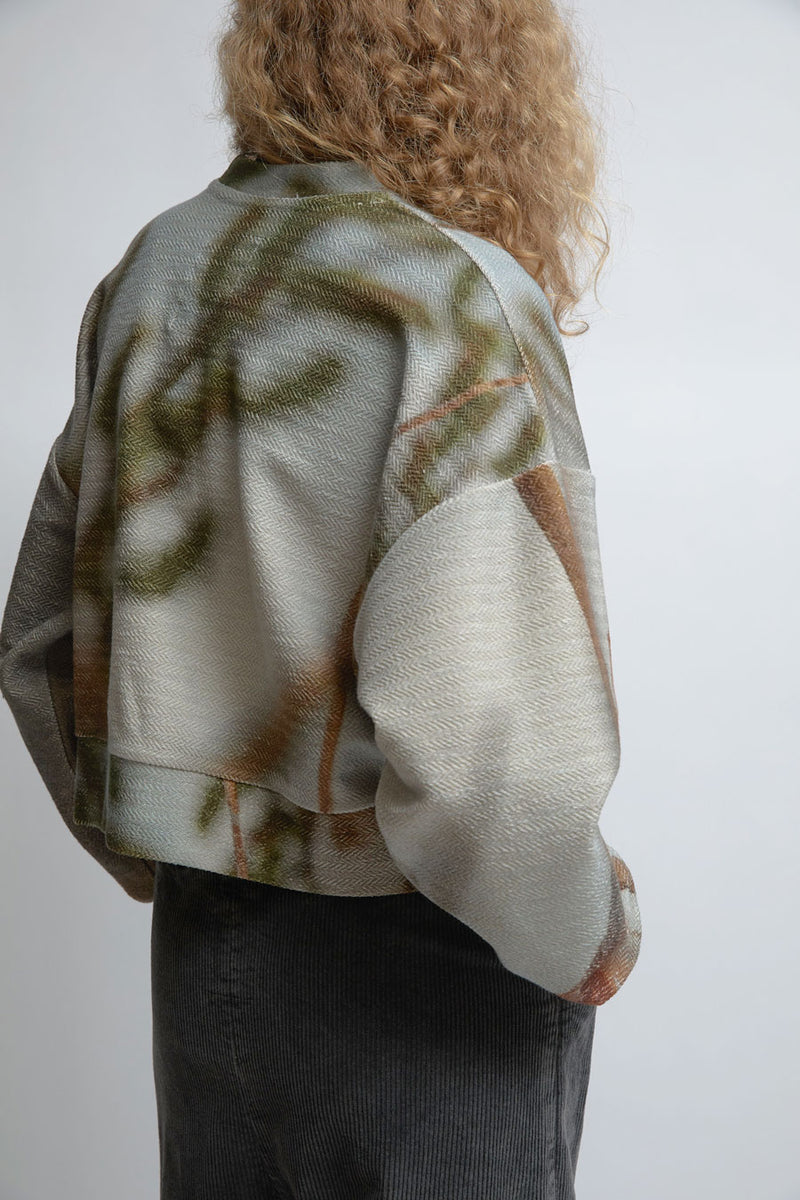 Anntian Short Sweater in Print A