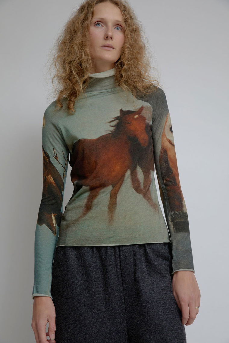 Anntian Turtleneck in Print H