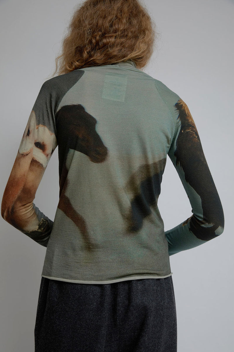 Anntian Turtleneck in Print H