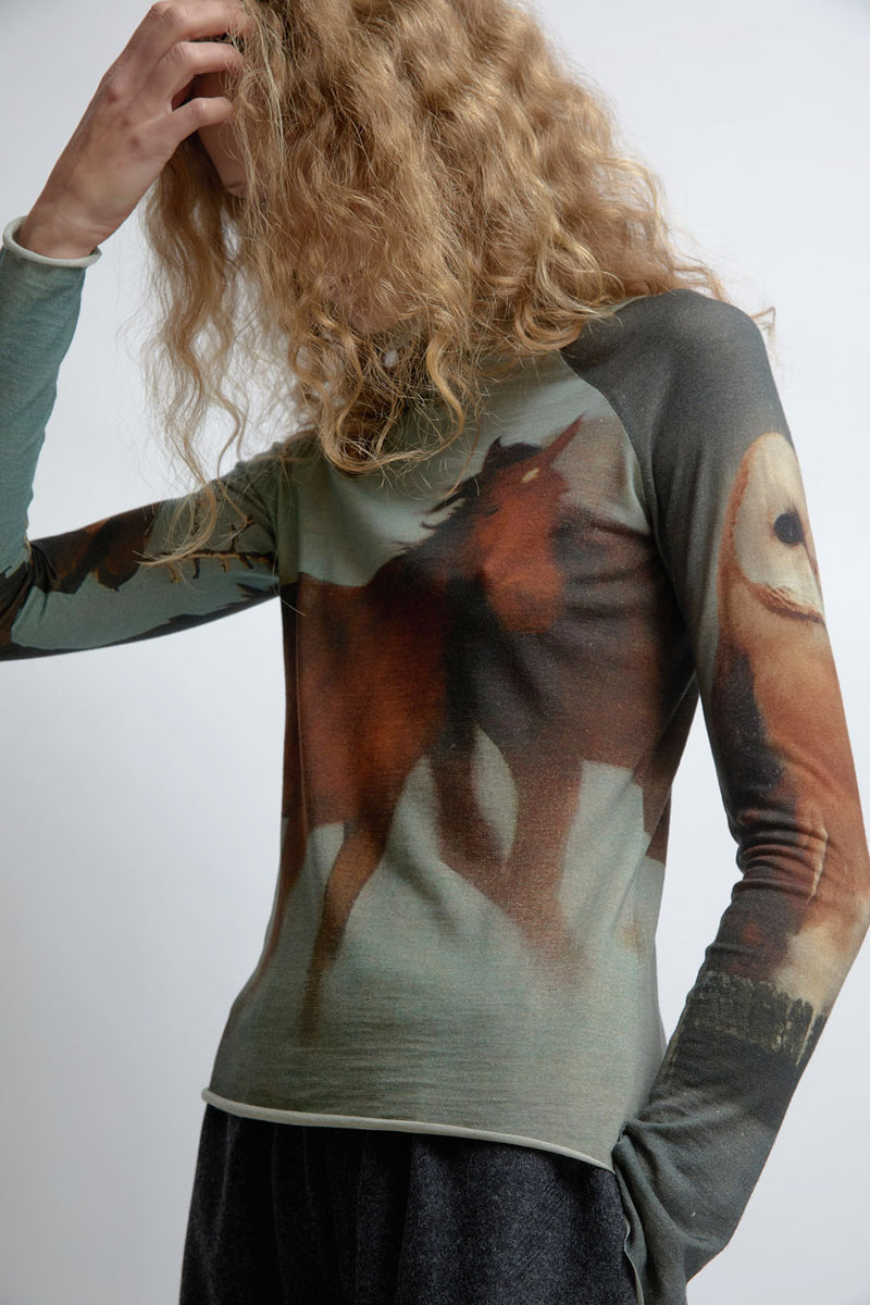 Anntian Turtleneck in Print H