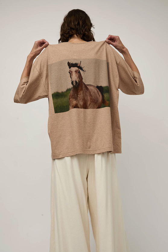 Anntian T-Shirt in Horse Print