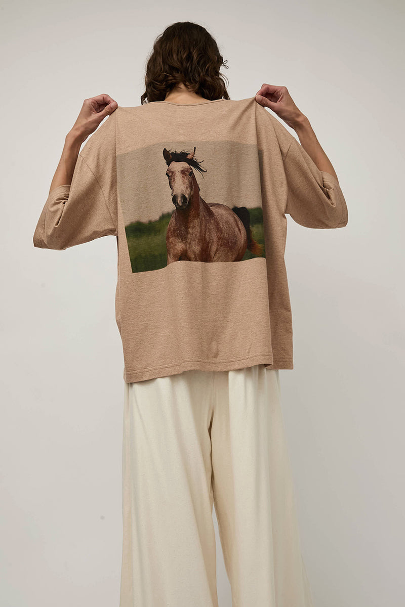Anntian T-Shirt in Horse Print