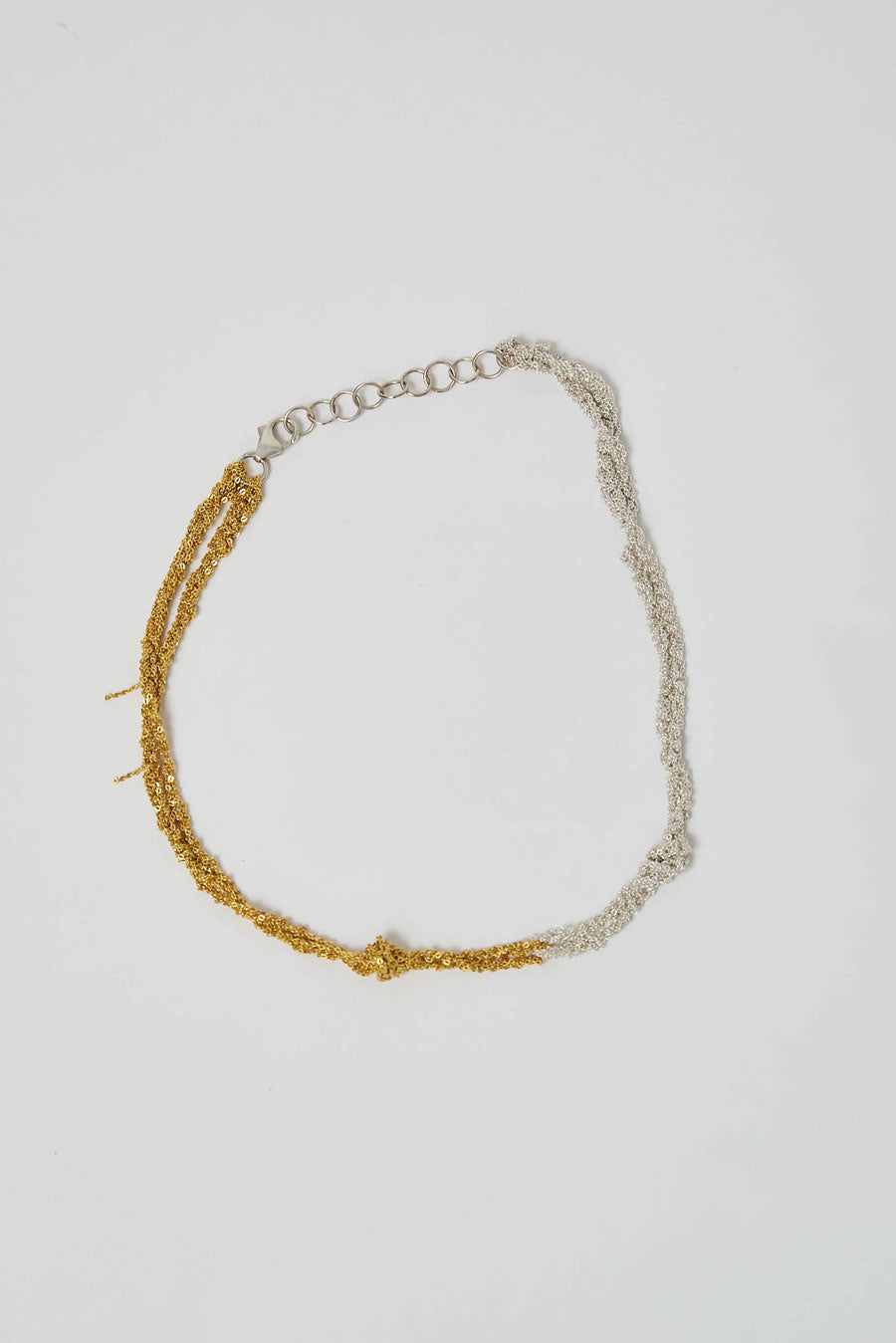 Arielle De Pinto Siamese Choker in Silver and Gold