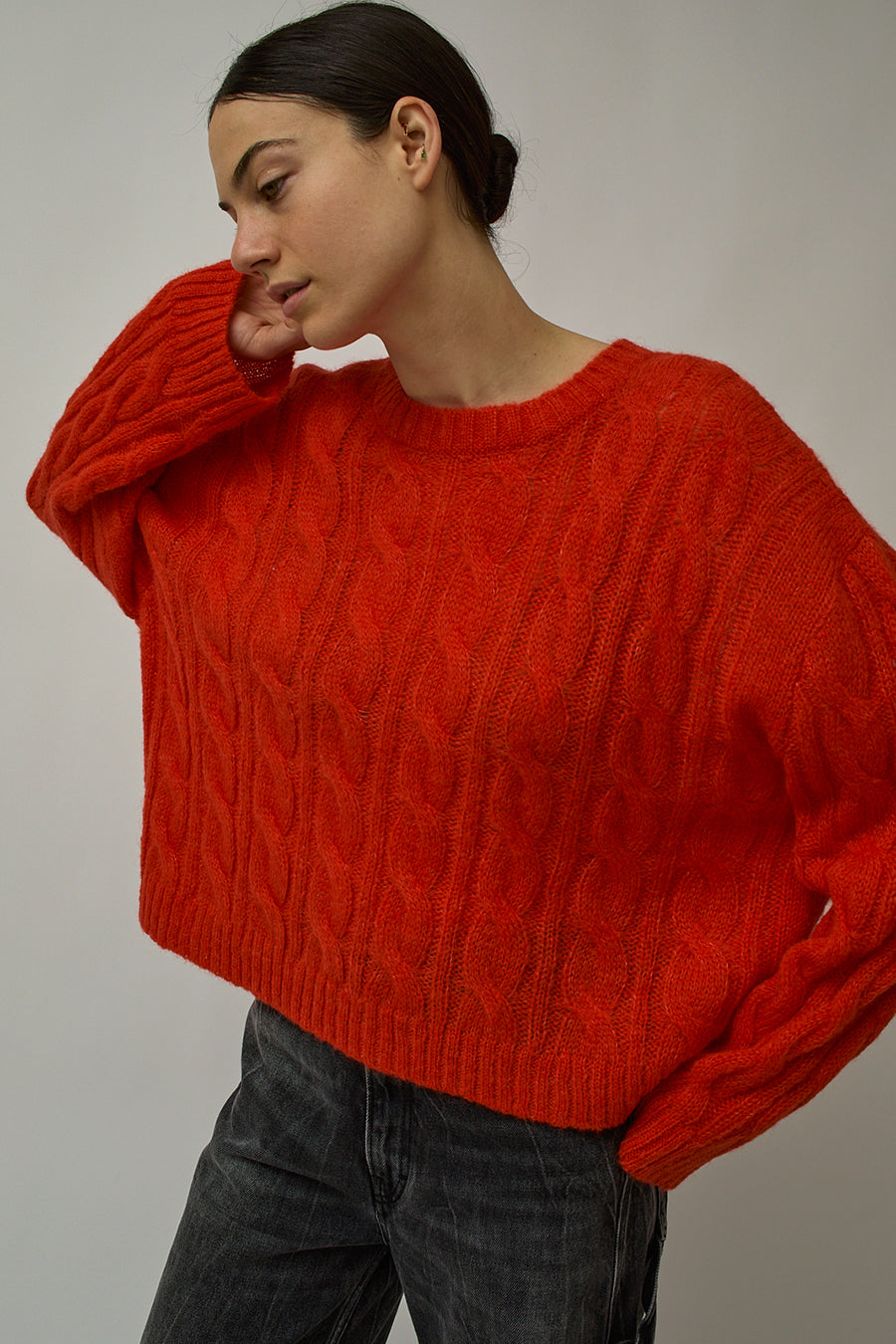 Atelier Delphine Agata Sweater in Scarlet
