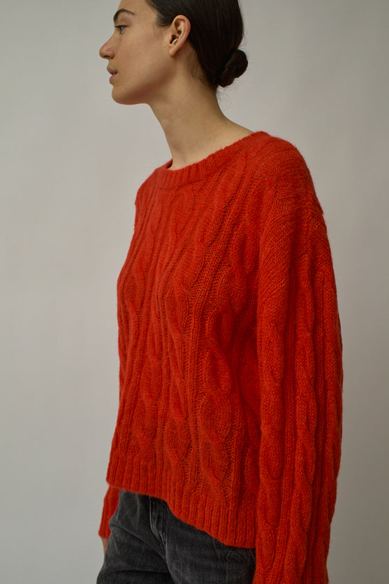 Atelier Delphine Agata Sweater in Scarlet