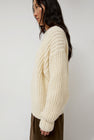 Atelier Delphine Alpaca Rib Sweater in Cream