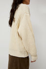 Atelier Delphine Alpaca Rib Sweater in Cream