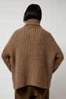 Atelier Delphine Alpaca Rib Turtleneck in Brown