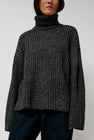 Atelier Delphine Alpaca Rib Turtleneck in Charcoal