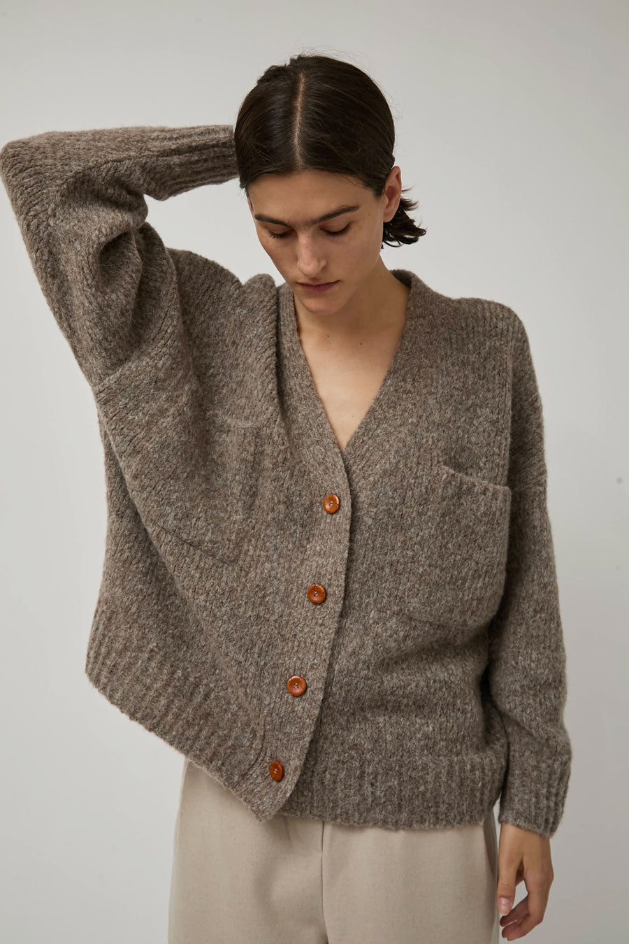 Atelier Delphine Amelia Cardigan in Deer