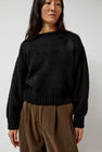 Atelier Delphine Balloon Sleeve Sweater in Black